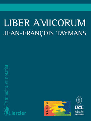 cover image of Liber Amicorum Jean-François Taymans